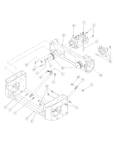 Hydro Pump Assembly Diagram and Parts List for M60-KW LC-53BB5GFX750-29HP-DFI-OHV-LC Cub Cadet Lawn Tractor
